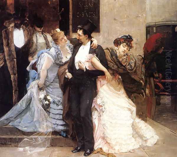 At Dawn Oil Painting by Charles Hermans