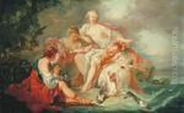 The Abduction Of Europa Oil Painting by Francois Boucher