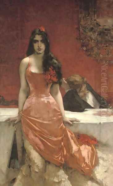 Circe - the temptress Oil Painting by Charles Hermans