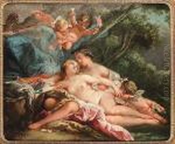 Diana And Callisto Oil Painting by Francois Boucher