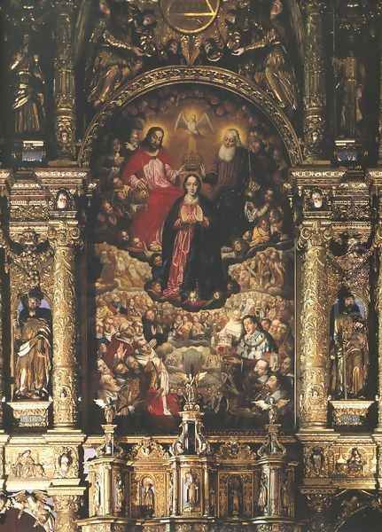 Coronation of the Virgin Mary Oil Painting by Herman Han