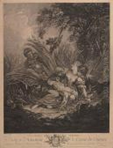 Two Engravings With Etching. Oil Painting by Francois Boucher