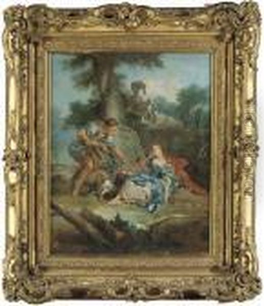 Le Panier Mysterieux Oil Painting by Francois Boucher