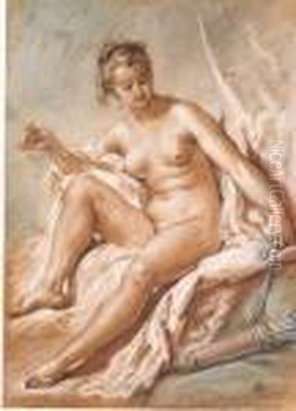 Venus With An Arrow Oil Painting by Francois Boucher