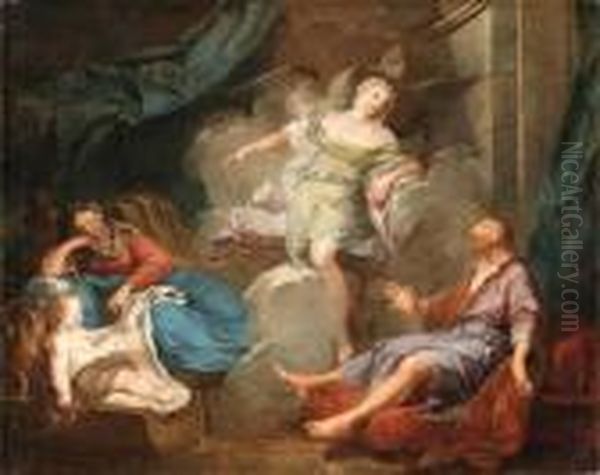 The Dream Of Saint Joseph Oil Painting by Francois Boucher