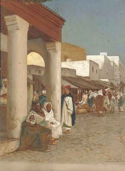 Tangiers Oil Painting by John Evan Hodgson