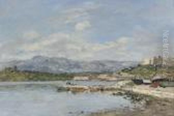 Antibes, Le Fort Carre Oil Painting by Eugene Boudin