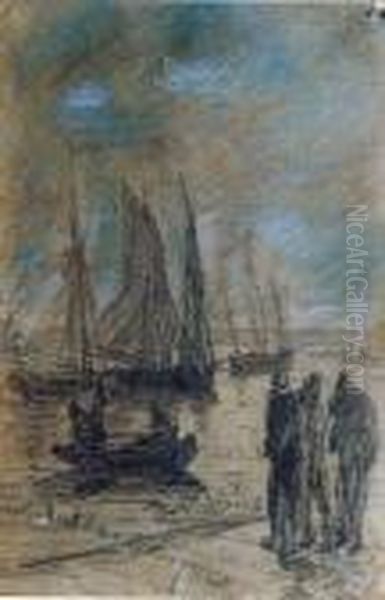 Untitled Oil Painting by Eugene Boudin