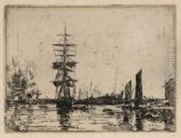 Marine Oil Painting by Eugene Boudin