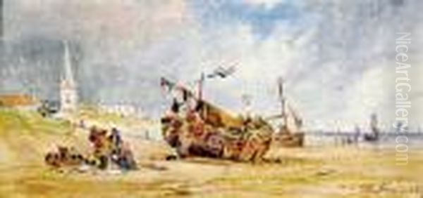 St Pierre Oil Painting by Eugene Boudin