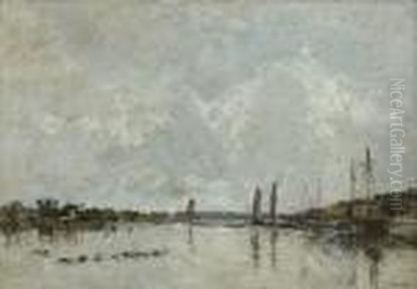 Environs Du Faou Oil Painting by Eugene Boudin