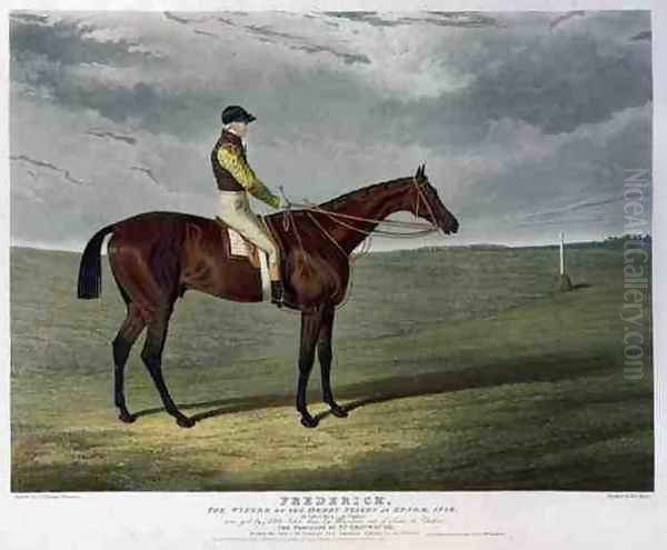 Frederick the Winner of the Derby Stakes at Epsom Oil Painting by John Frederick Herring Snr