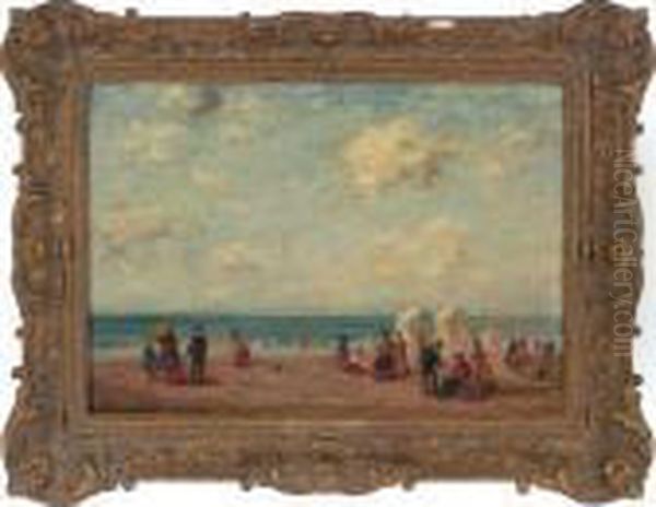 Trouville Oil Painting by Eugene Boudin