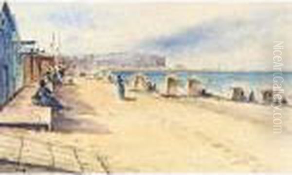 Dieppe Oil Painting by Eugene Boudin