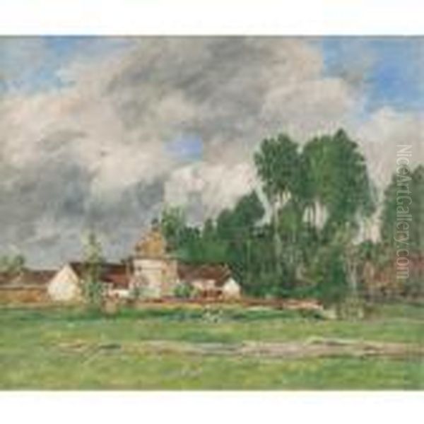 Chartres Oil Painting by Eugene Boudin