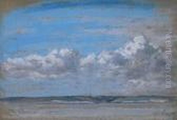 Rivage Oil Painting by Eugene Boudin