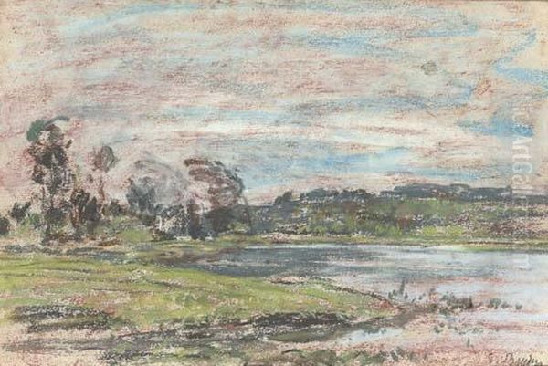 Paysage Oil Painting by Eugene Boudin