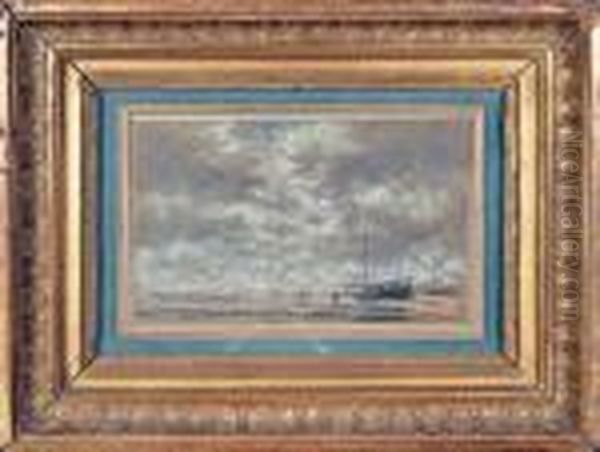 Bord De Mer Oil Painting by Eugene Boudin