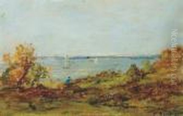 Environs D'honfleur Oil Painting by Eugene Boudin