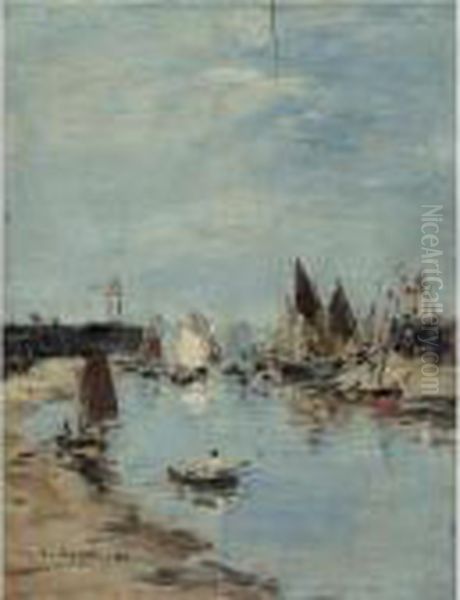 Eugene Boudin Oil Painting by Eugene Boudin