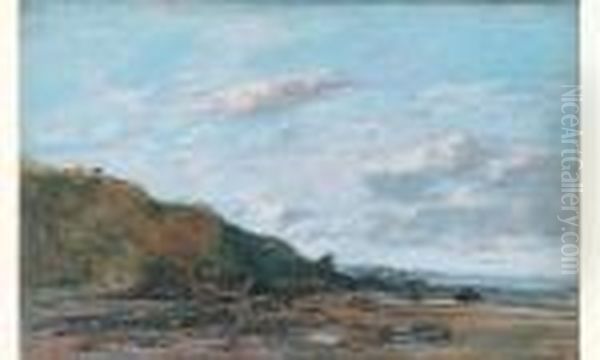 Les Roches Noires, Villers Sur Mer Oil Painting by Eugene Boudin