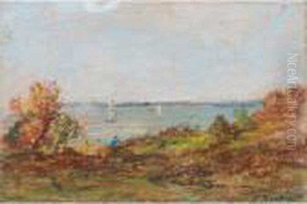 Environs D'honfleur Oil Painting by Eugene Boudin