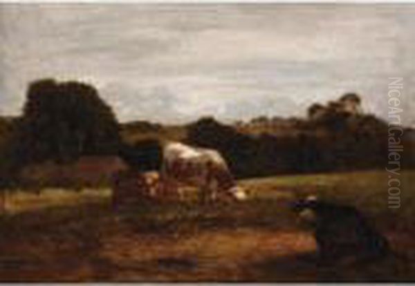 Paturage Normand Oil Painting by Eugene Boudin