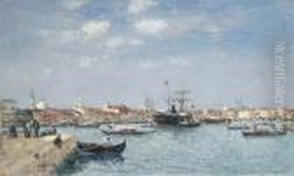 Venise, Le Grand Canal Oil Painting by Eugene Boudin