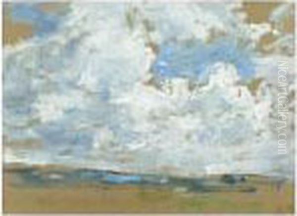 Etude De Ciel Oil Painting by Eugene Boudin