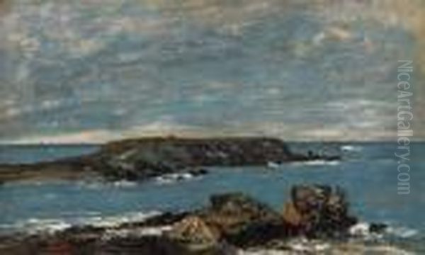 Camaret, Le Toulinguet Oil Painting by Eugene Boudin