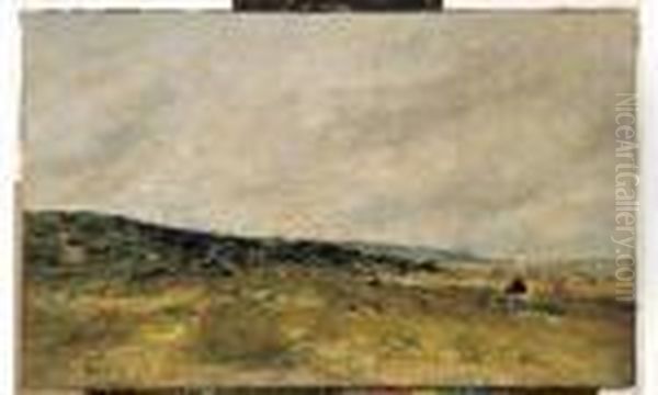 Deauville, Les Dunes, Circa 1888-1895 Oil Painting by Eugene Boudin