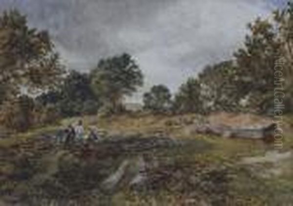 Holmwood Common Oil Painting by Samuel Bough