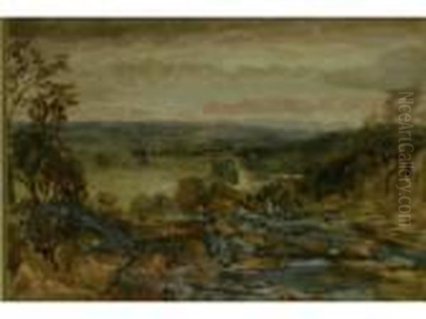 Northern Landscape Oil Painting by Samuel Bough