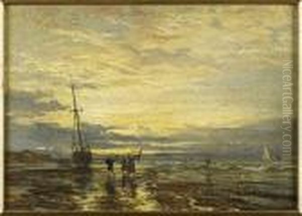 At The End Of The Day Oil Painting by Samuel Bough