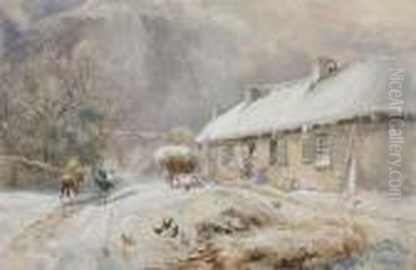 Burns' Cottage, Alloway Oil Painting by Samuel Bough