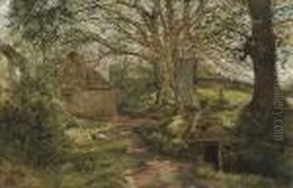 At Barncluith, Hamilton Oil Painting by Samuel Bough