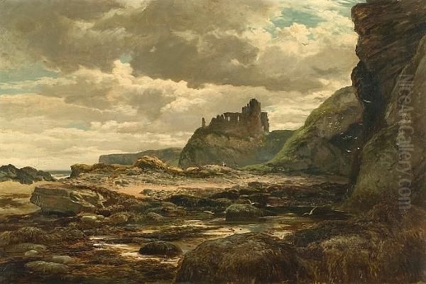 Castle Tantallon, Scotland Oil Painting by Samuel Bough