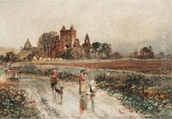 Sweetheart Abbey Oil Painting by Samuel Bough