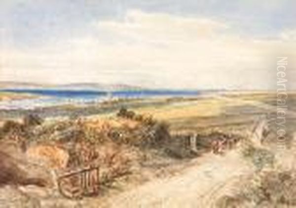 A Distant View Of Kirkwall, Orkney Oil Painting by Samuel Bough