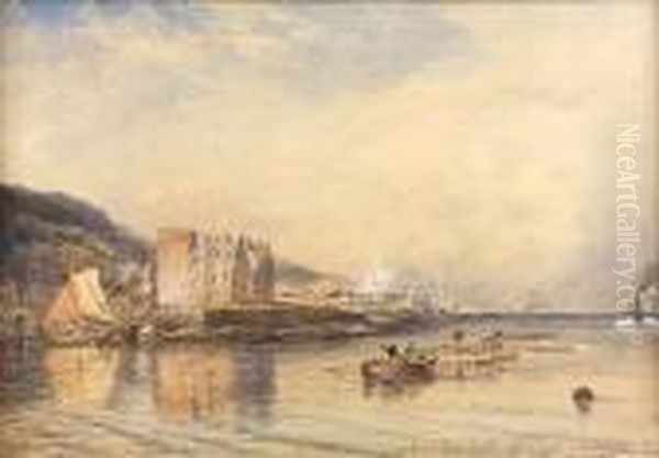 Newark Castle, Port Glasgow Oil Painting by Samuel Bough