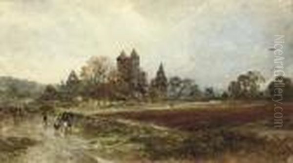 Sweetheart Abbey Oil Painting by Samuel Bough