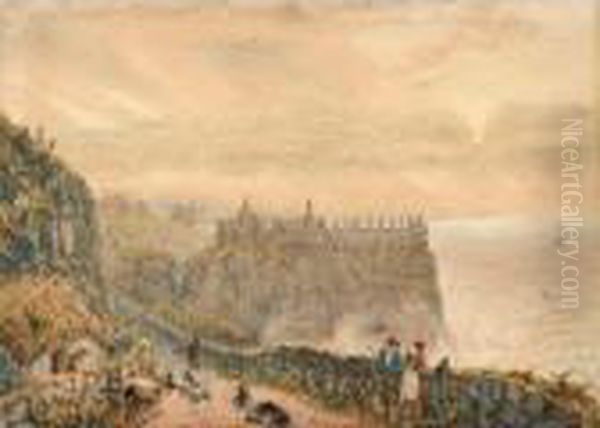 Dunluce Castle, County Antrim Oil Painting by Samuel Bough