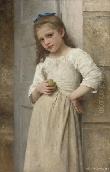 Yvonne Sur Le Pas De La Porte Oil Painting by William-Adolphe Bouguereau