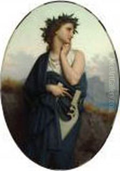 The Muse (philomele) Oil Painting by William-Adolphe Bouguereau