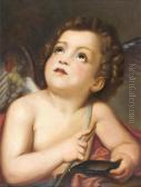 Cupid Oil Painting by William-Adolphe Bouguereau