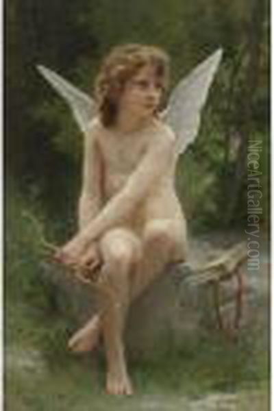 Amour A L'affut Oil Painting by William-Adolphe Bouguereau