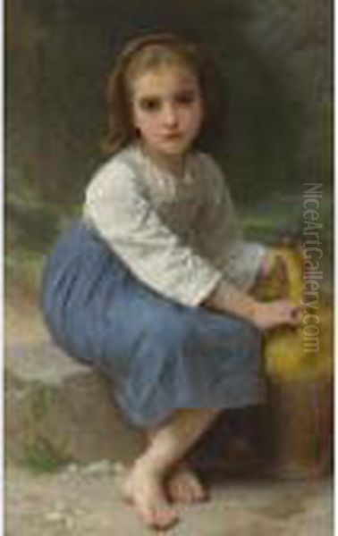 Jeune Fille A La Cruche Oil Painting by William-Adolphe Bouguereau