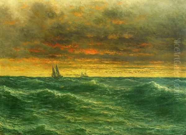 Lake Michigan Oil Painting by John Olson Hammerstad