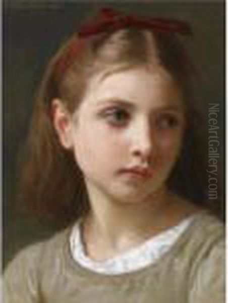 Une Petite Fille Oil Painting by William-Adolphe Bouguereau