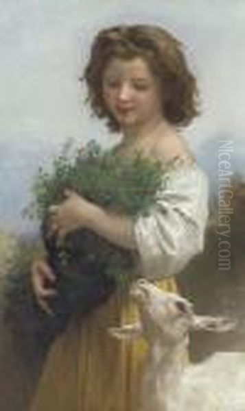 La Petite Esmeralda Oil Painting by William-Adolphe Bouguereau